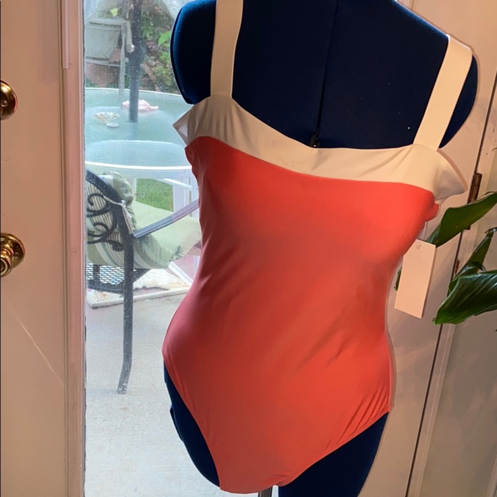 ADFOLF one piece bathing suit pretty pink peach